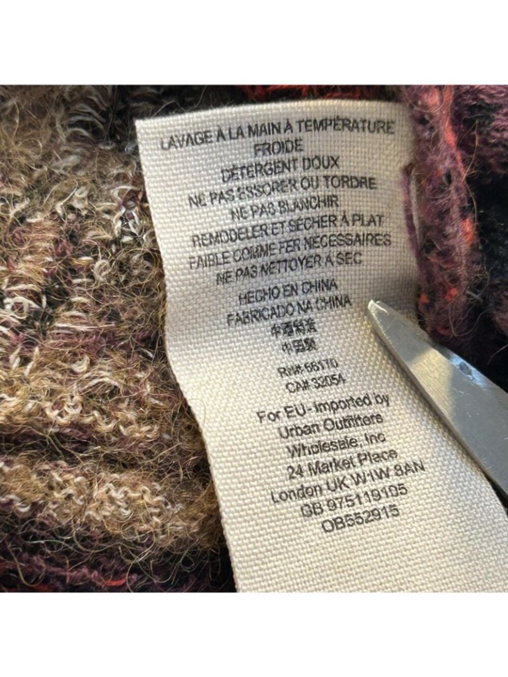 Free People Sweater Womens M Wool Alpaca Blend Embroidered Sequin Boho Hippie - Picture 11 of 15